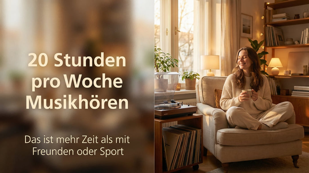 20h Musikhören pro Woche – Lebensfreude