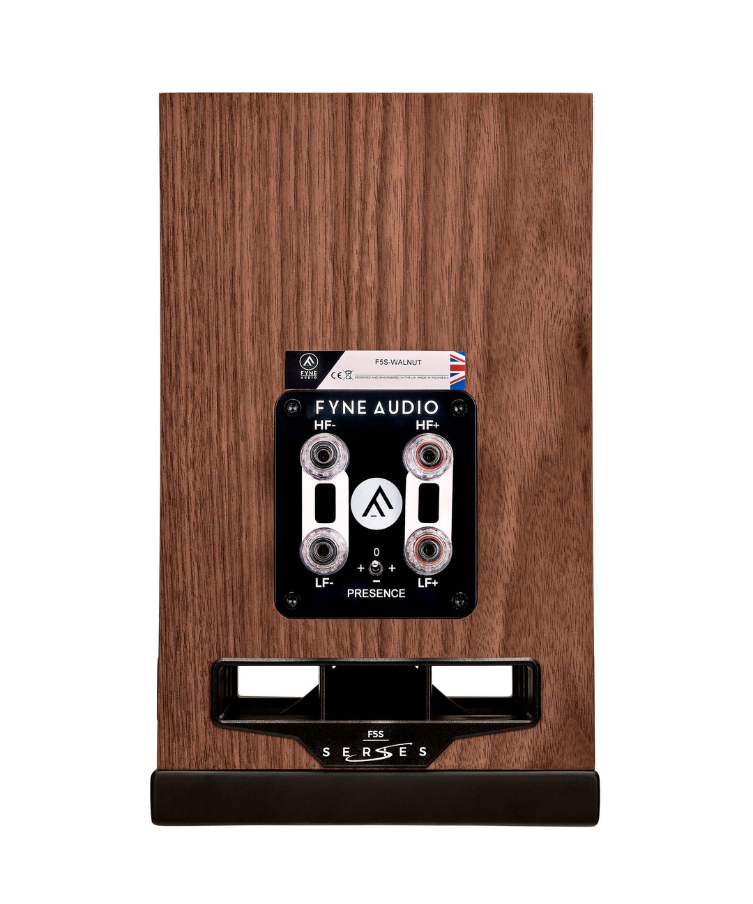 Regallautsprecher F5S in schwarz mit IsoFlare-Technologie und natürlichem Klang